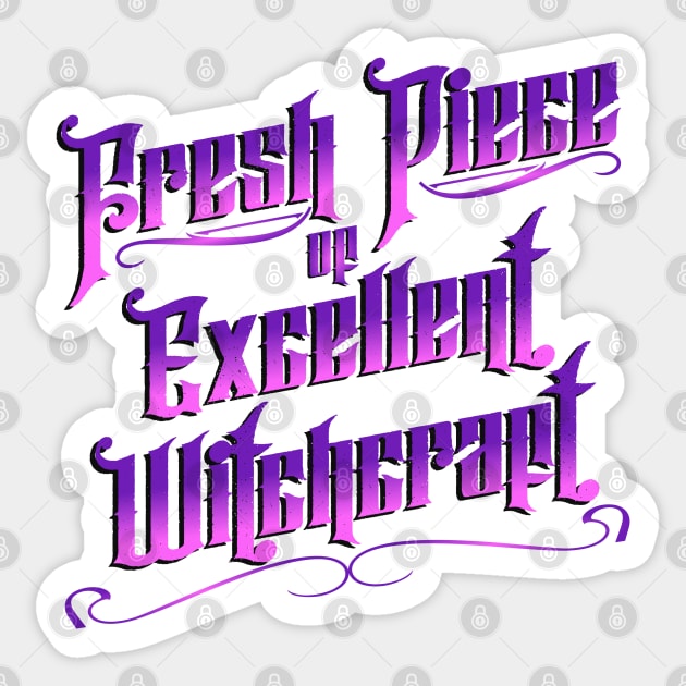 Fresh Piece of Excellent Witchcraft Sticker by DraconicVerses